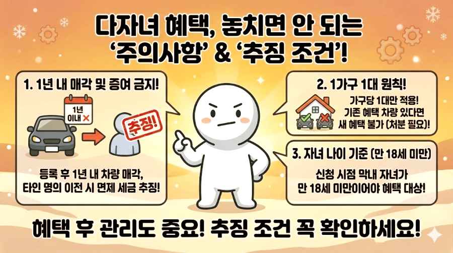 다자녀 자동차 취등록세