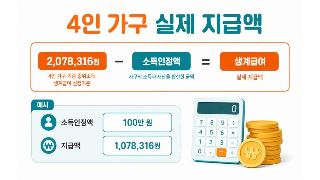 2026 생계급여 지급기준