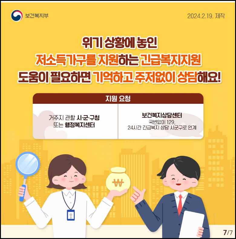 2026 긴급복지 생계지원금 신청과 심사 절차
