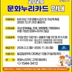 2026 문화누리카드 신청 지원 대상과 금액