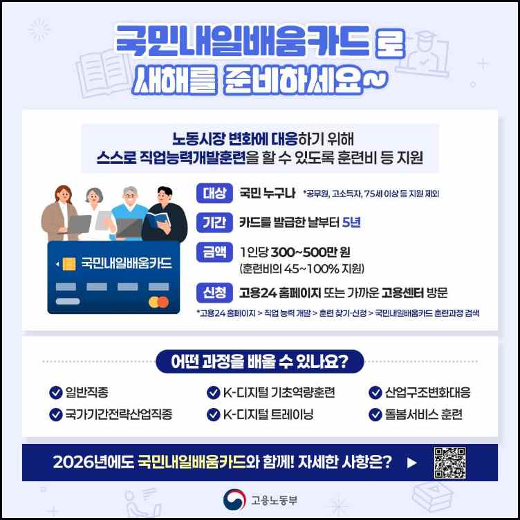 국민내일배움카드 신청 2026 고용노동부 공식 안내